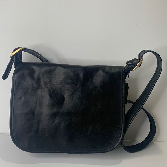 Coach Patricia’s Legacy black leather satchel bag - Picture 1 of 10